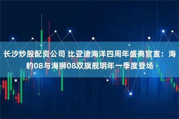 长沙炒股配资公司 比亚迪海洋四周年盛典官宣：海豹08与海狮08双旗舰明年一季度登场